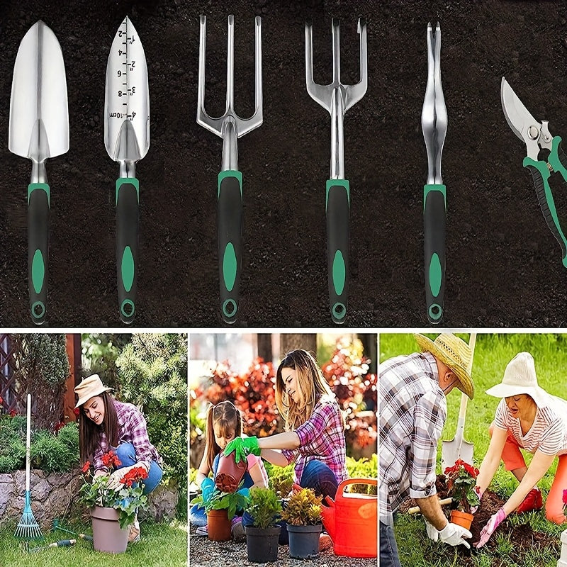 Garden Tools with Apron and Gloves Set (11pcs)-3