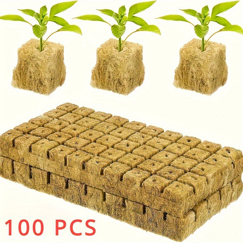 High Porosity Rockwool Grow Cubes for Seed Germination-2